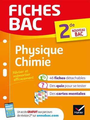 cover image of Fiches bac Physique-Chimie 2de